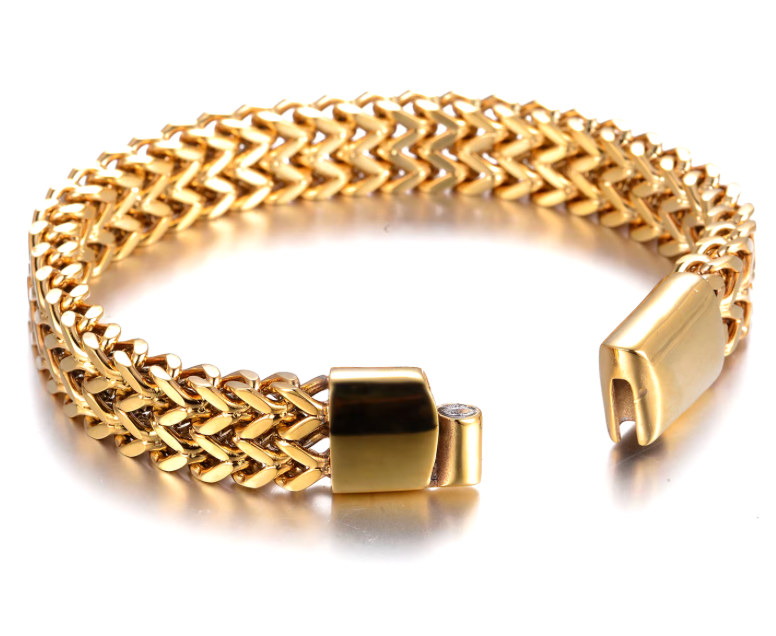 Estate Cuff Stainless Steel Bracelet