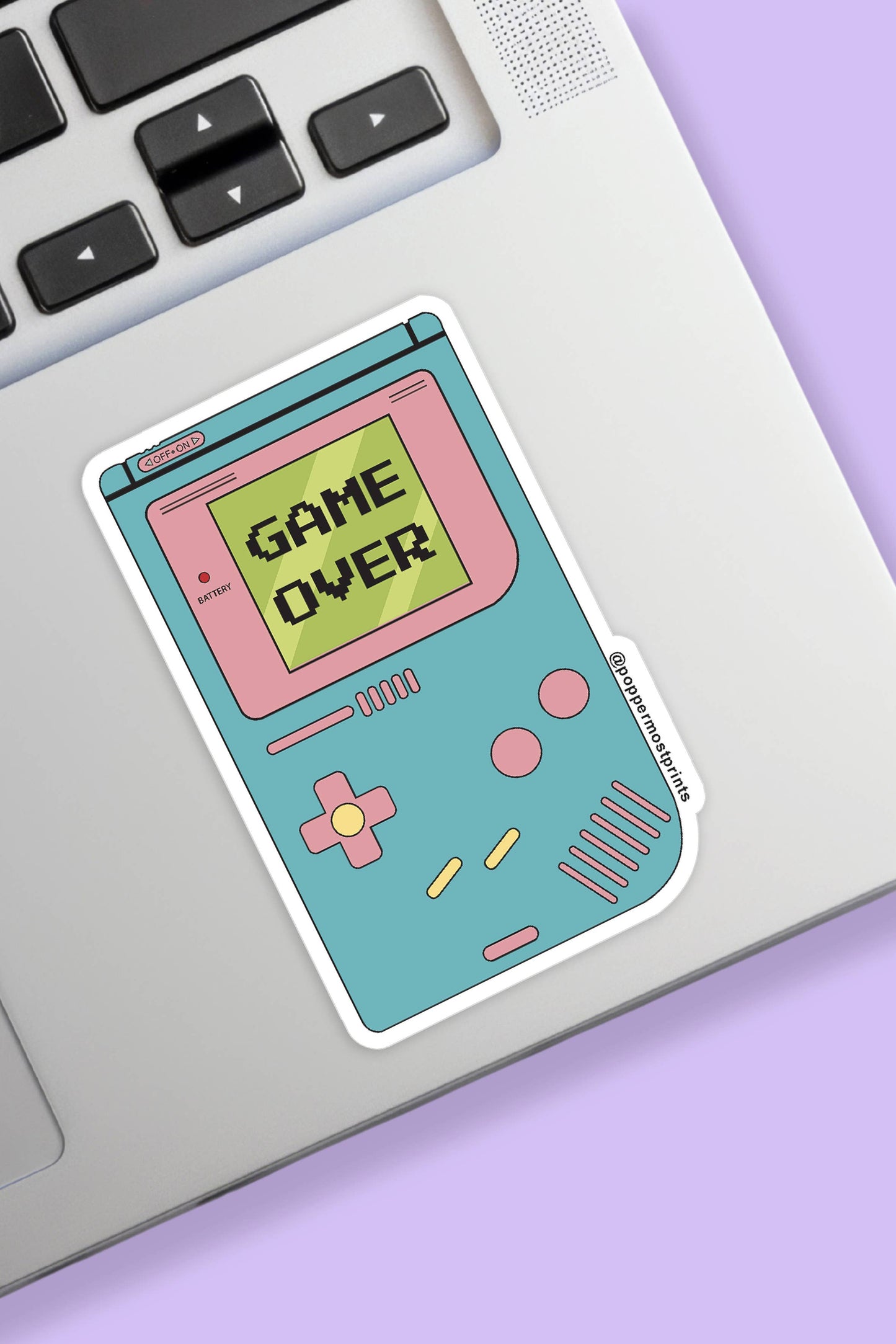 Game Over Retro Gaming Sticker