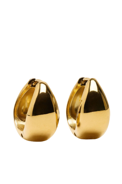 MayMay Teardrop Bold Mini Hinge Hoop Earring | 18K PVD Steel