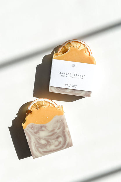 Sunset Orange Body + Face Bar