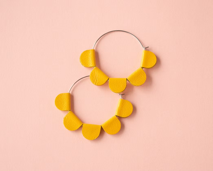 Daisy Hoop Earrings