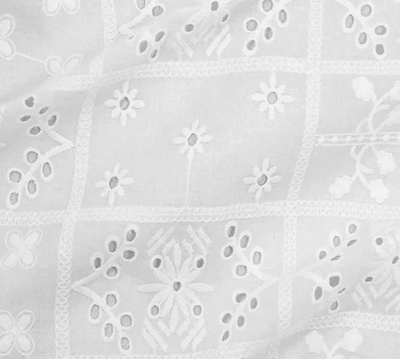 White fabric swatch for the Florence Top by Tangente 