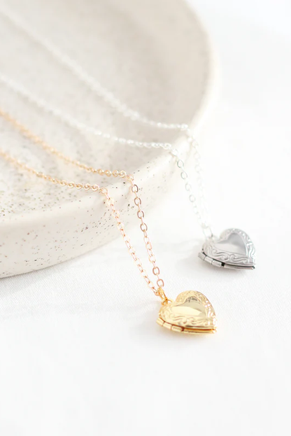 Mini Heart Locket Necklace