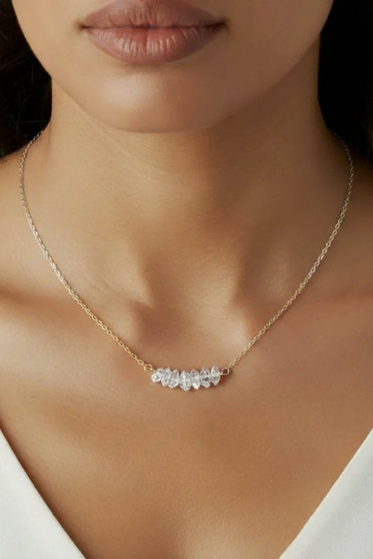 Rhea Band of Precious Stones Necklace