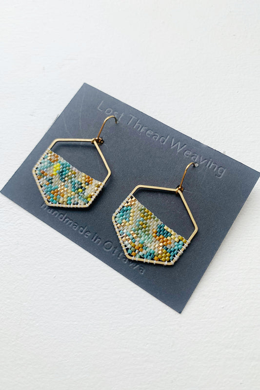 Greta - Peyote Stitch abstract beaded earrings