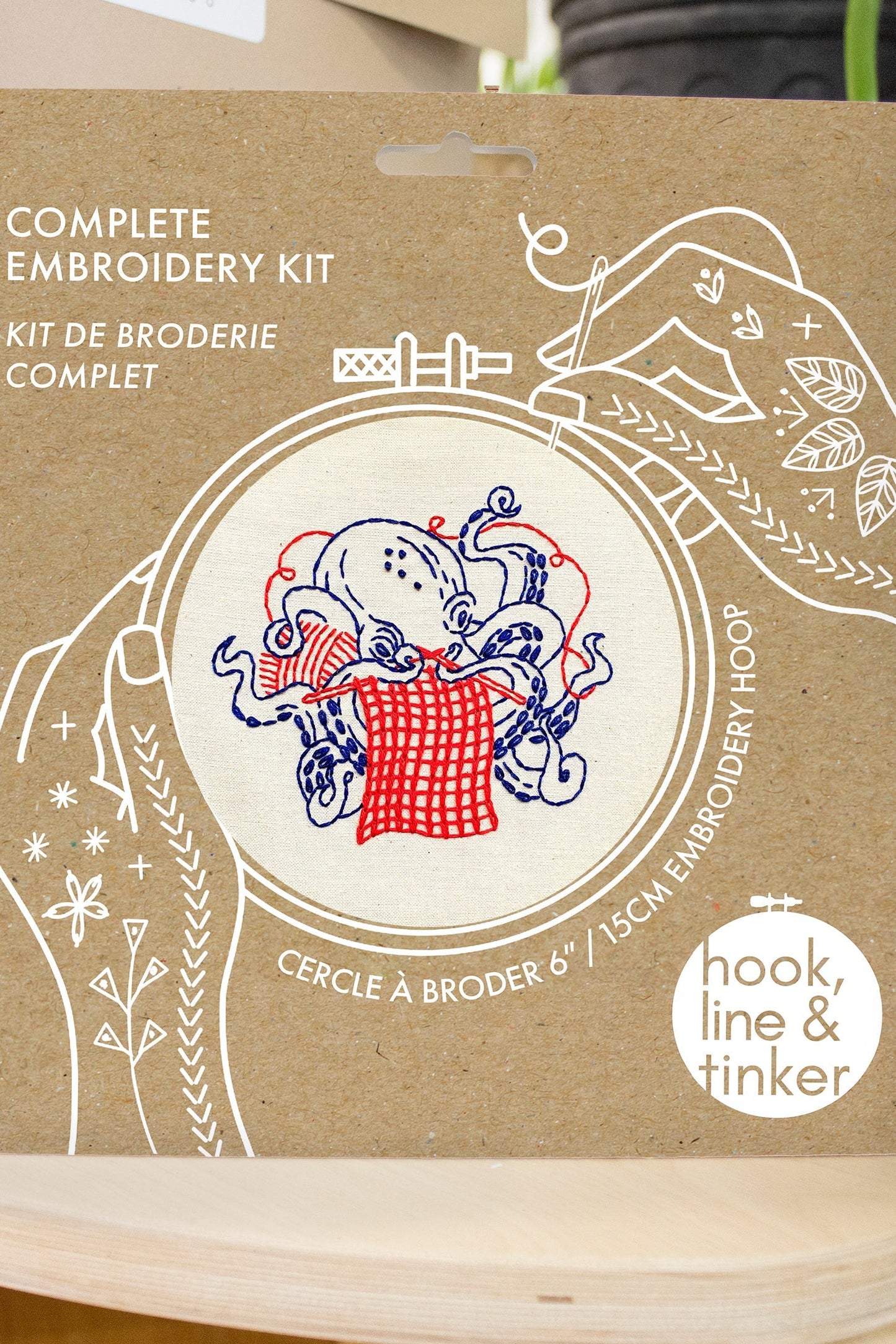 Octopus Complete Embroidery Kit