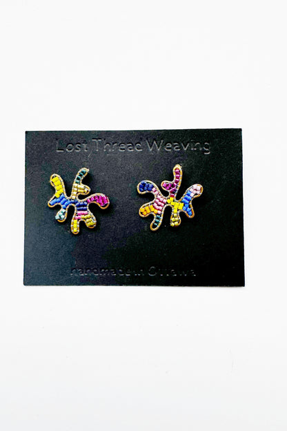 Squiggle Multicolour Studs - MADE TO ORDER