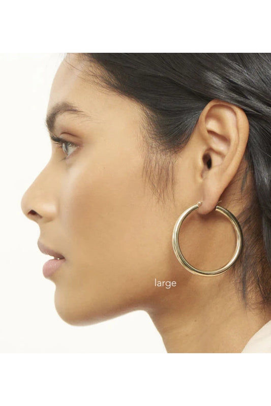 Porto Chunky Classic Hoop Earrings 