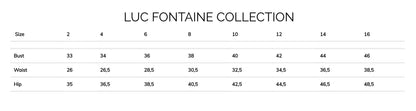 Luc Fontaine Size Chart