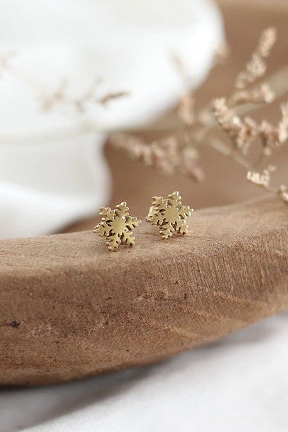Mini Snowflake Earrings