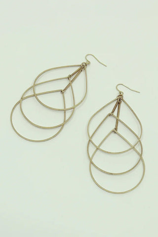 90s Metallic Dangle Earrings