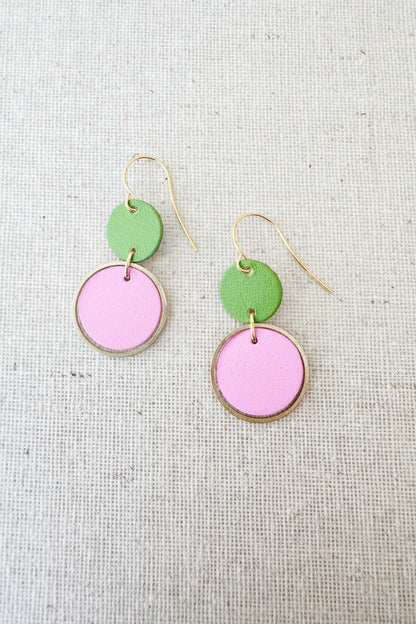 Two-Tone Orbit Earrings - several colour options