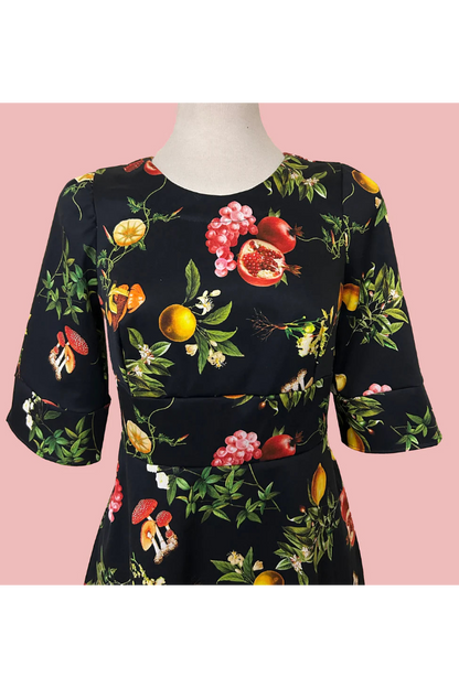 Pomegranate and Friends Dress