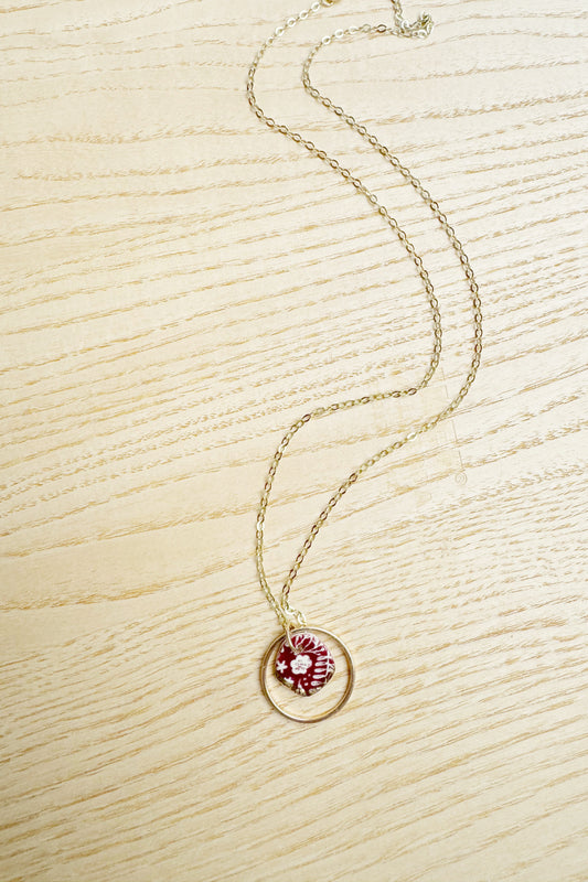 Red Imprint Necklace