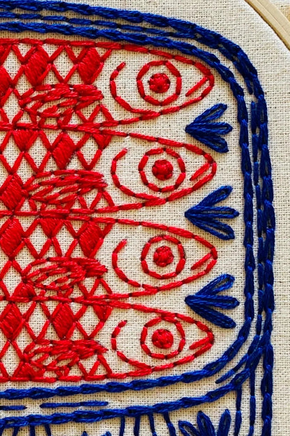 Sardines Complete Embroidery Kit