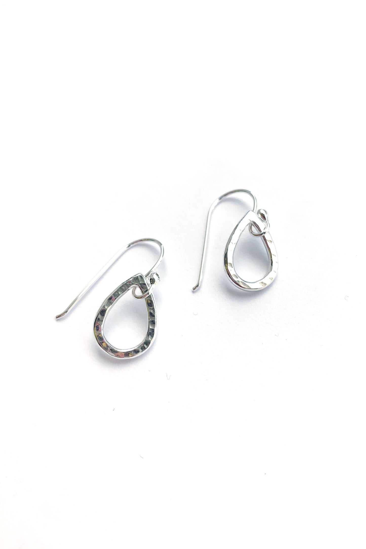 Raindrop Dangles: Sterling Silver