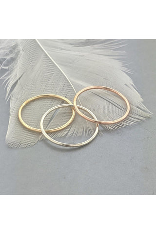 Hammered Chevron Stacking Ring
