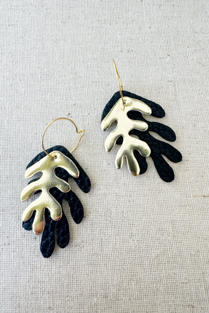 Wakame Hoop Earrings