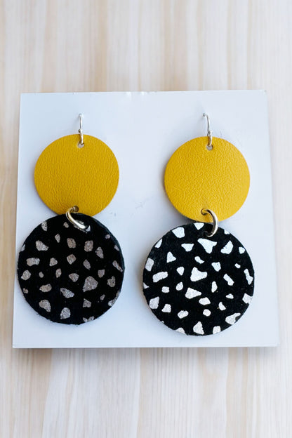 Leather Statement Earrings