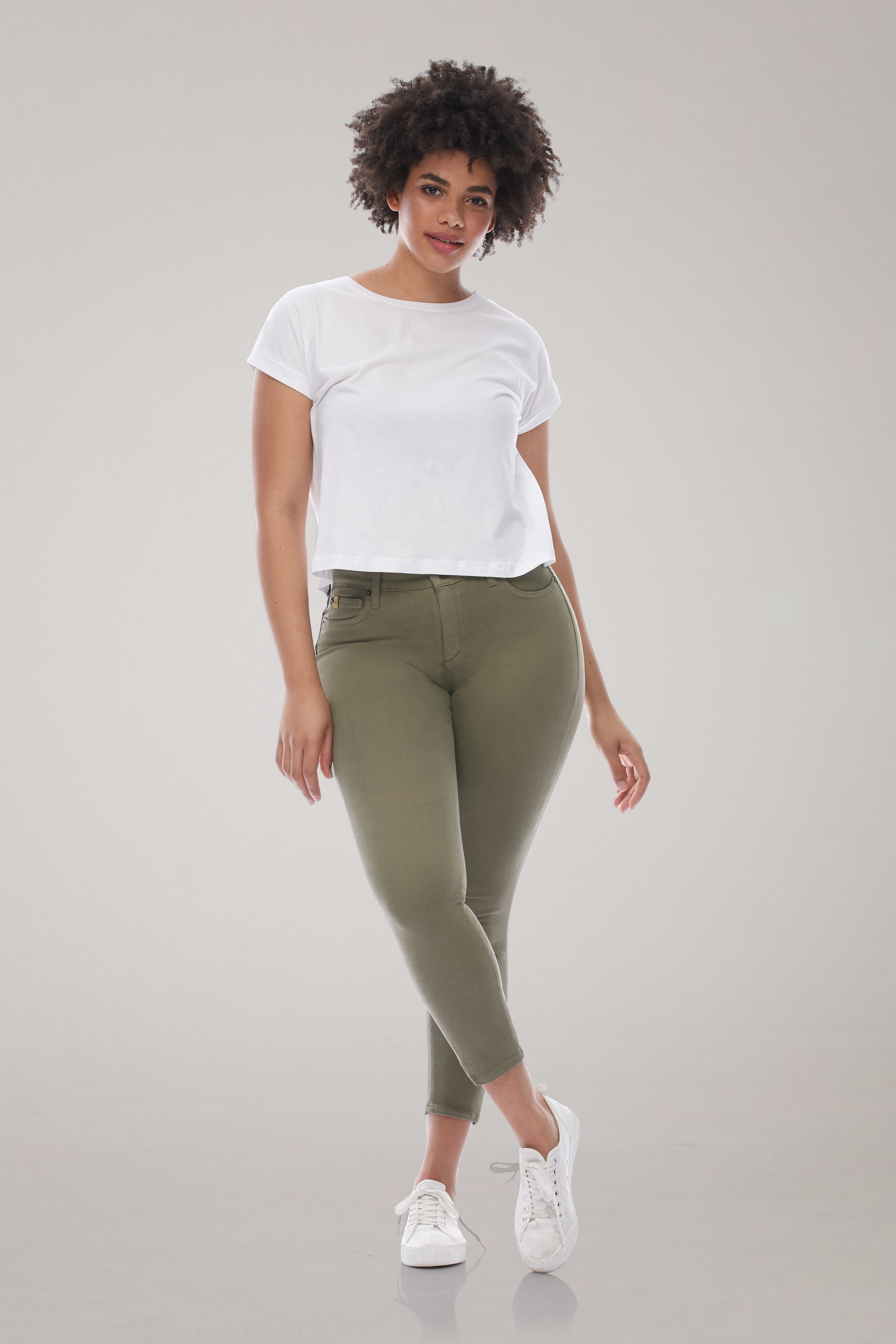 Rachel Classic Rise Skinny Ankle Yoga Jean, Desert Road, 27 inch inseam, sizes 24-34, made in Canada 