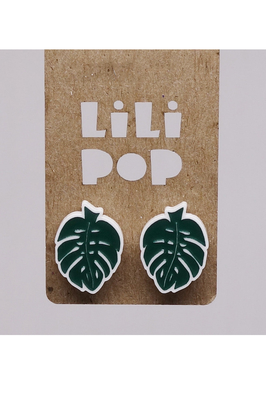 Lili0715 Monstera Leaf Earrings