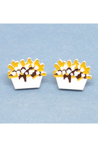 Lili0522 Ice Cream Cone Stud Earrings
