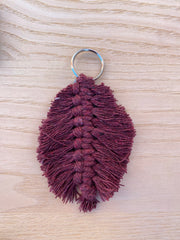Leaf Macrame Key Chains