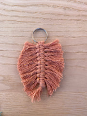 Leaf Macrame Key Chains