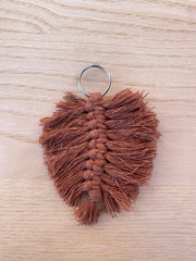 Leaf Macrame Key Chains
