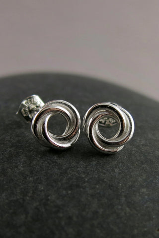 Open Heart Dangle Earrings • Sterling Silver