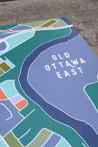Old Ottawa East - Colour Block Map