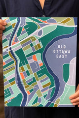 Old Ottawa East - Colour Block Map