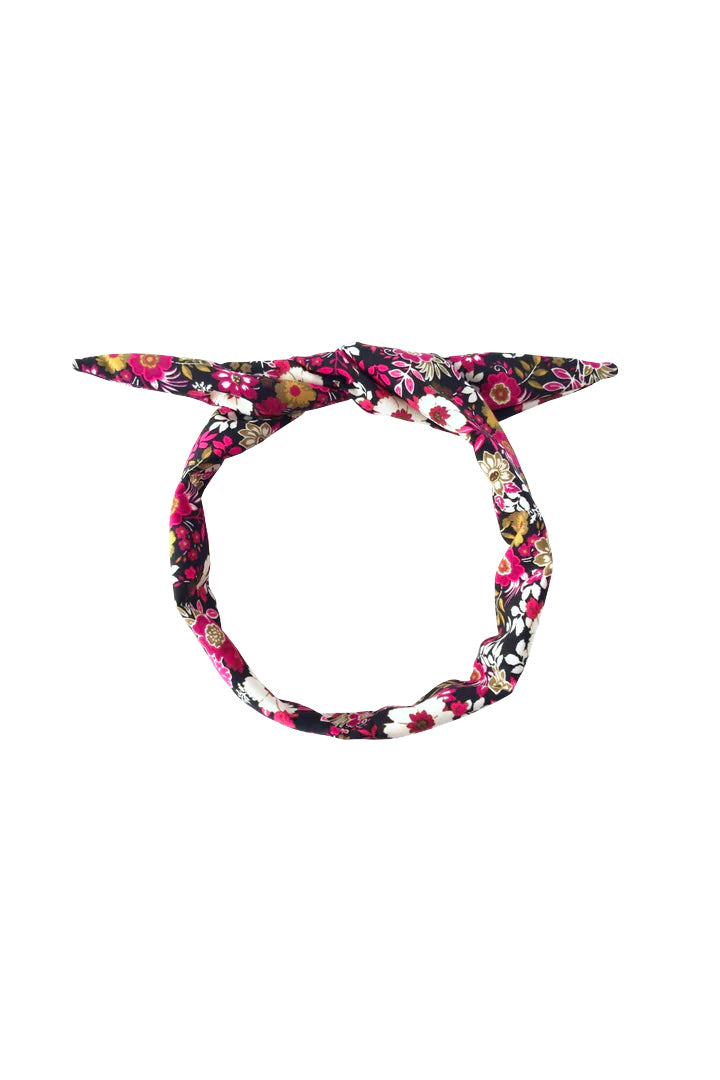 Twisted Headband by Kokoro, Pink Olive Floral