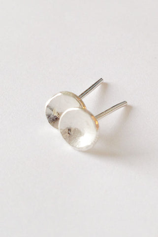 Pebble Studs by Katye Landry, Sterling Silver, made in Ottawa