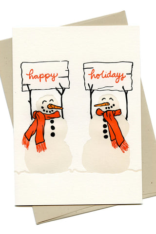 Snowmen Holiday Card