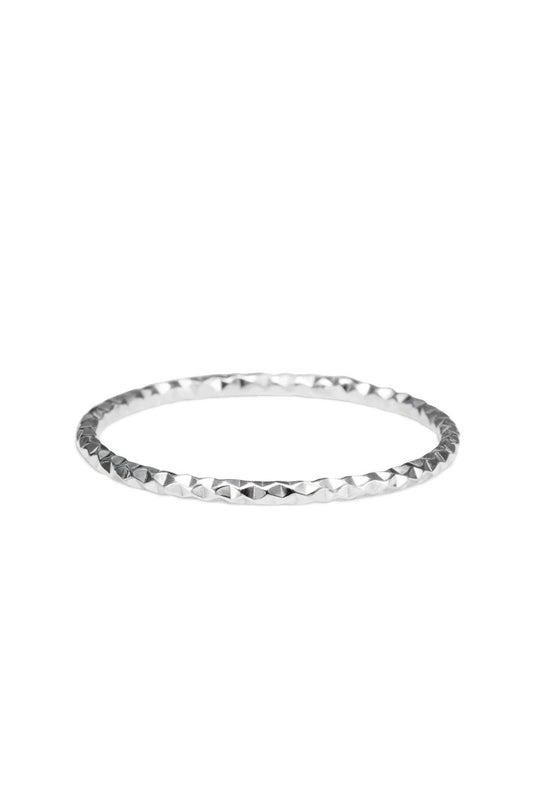 Sparkle Stacking Ring • Sterling Silver