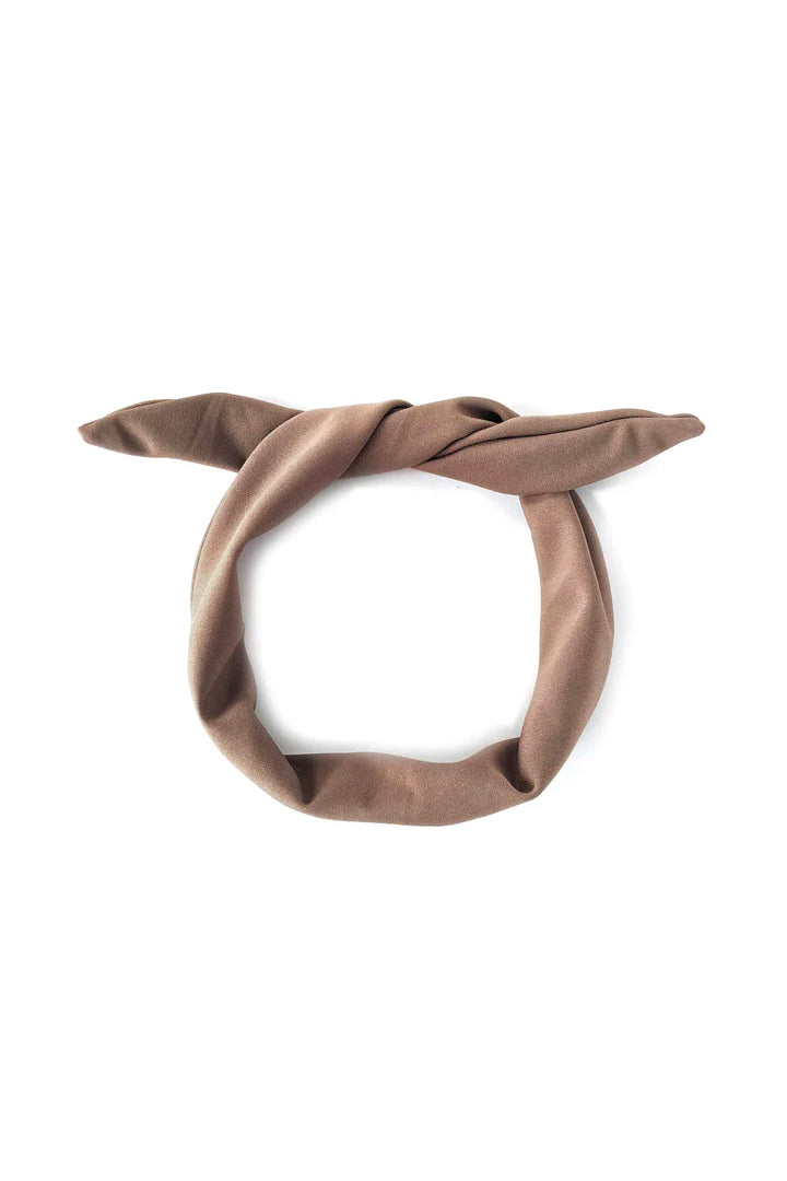 Twisted Headband by Kokoro, Taupe Knit