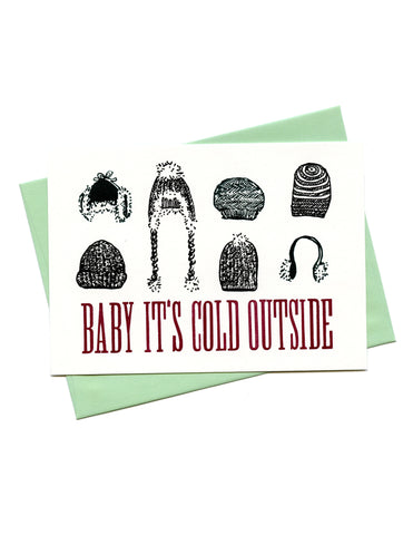 Baby its cold Kiss the Paper Card
