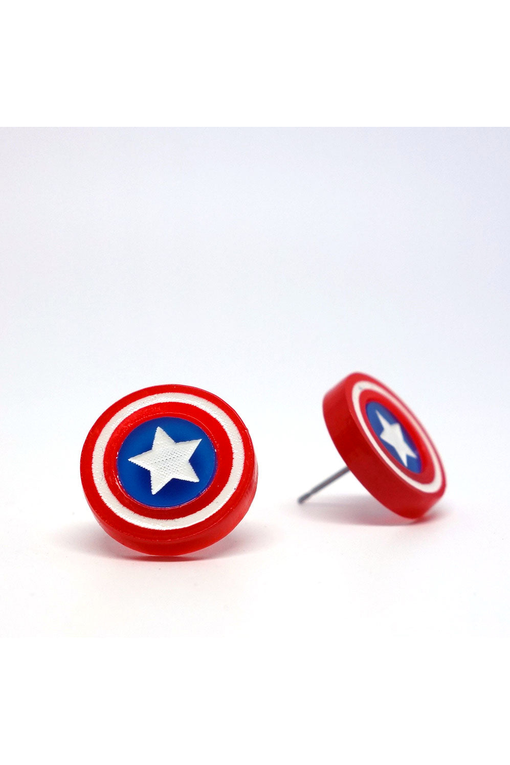 Lili0425 Captain America Stud Earrings