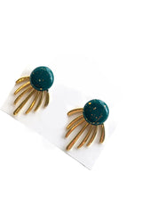 Ceramic and Fireworks Jacket Stud Earrings
