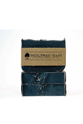 BRIDLEWOOD SOAPS Charcoal Silk and Honey Shampoo Bar (stacked)