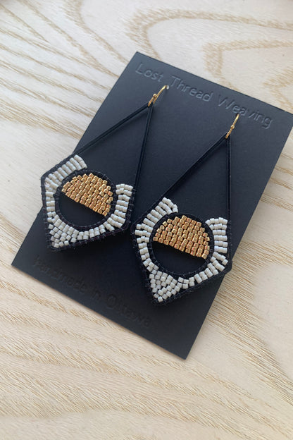 Black Diamond Sunset Dangles - MADE TO ORDER