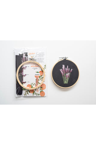 Lavender Hand Embroidery Kit