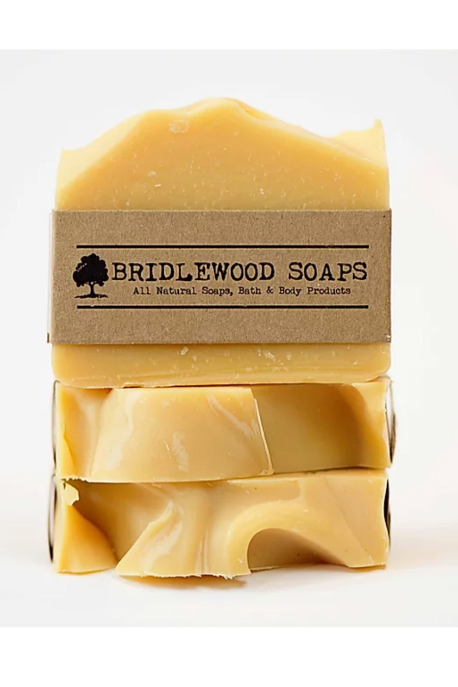 BRIDLEWOOD SOAPS Lemongrass Carrot Soap Bar (stacked)