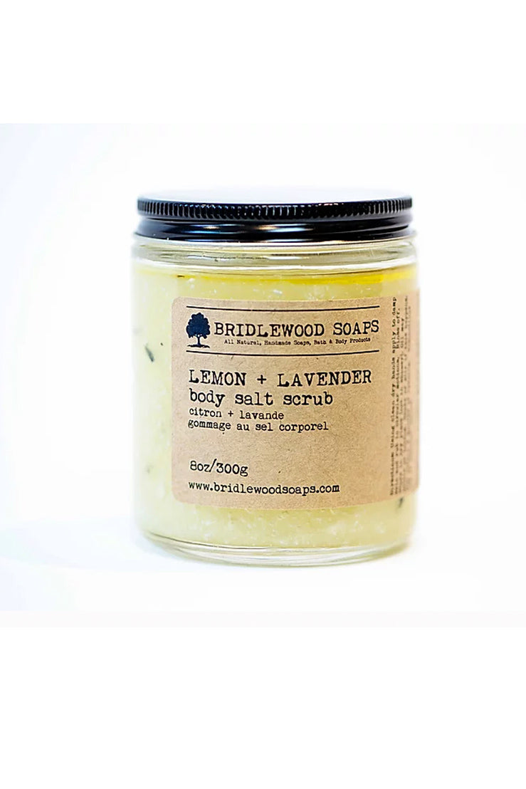 BRIDLEWOOD SOAPS Lemon & Lavender Body Salt Scrub