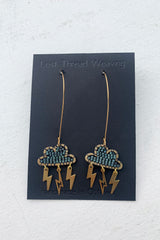 Stormy Lightning Cloud Earrings