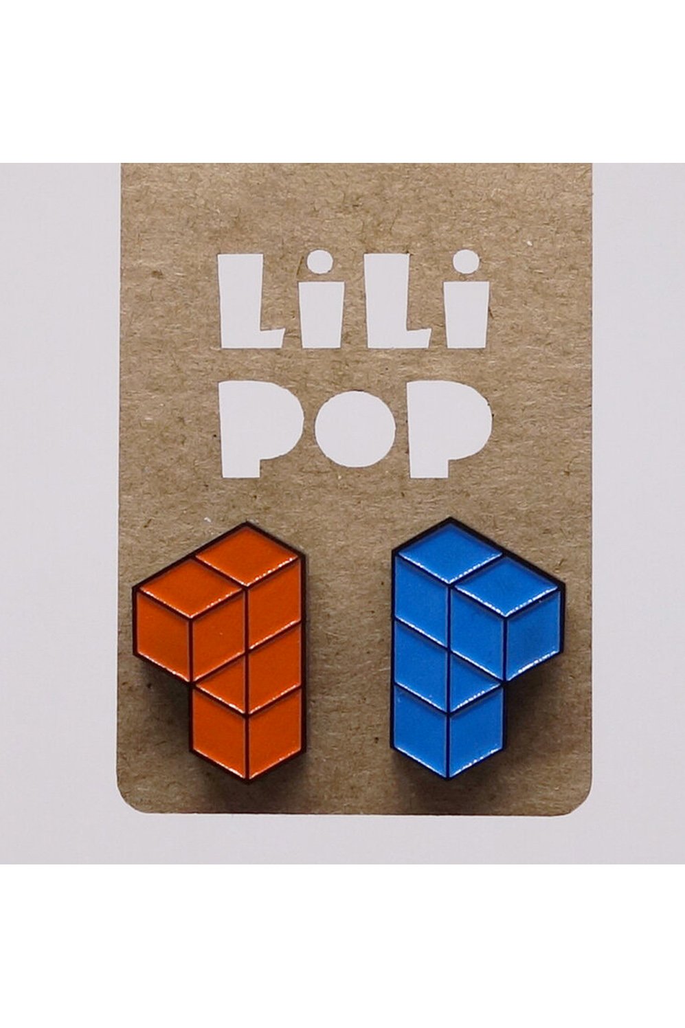 Lili0622 Tetris Stud Earrings