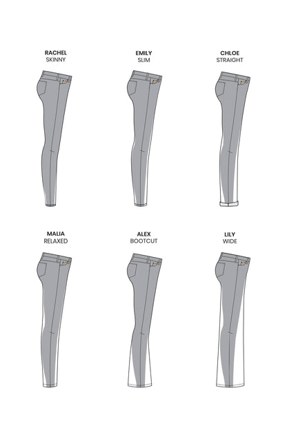 Yoga Jeans Style Chart
