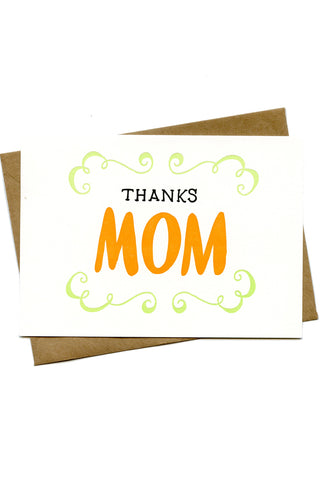 Happy Mother's Day - Letterpress printed Card