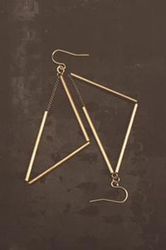 Trigg Earrings Triangular earrings by Darlings of Denmark. Made in Montreal QC